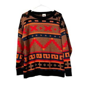 Sweater Bazaar Women’s Vintage 90’s Aztec Sweater Made In‎ USA Size Large